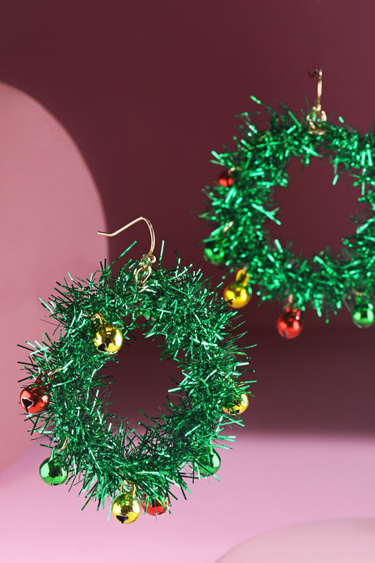 "Festive Christmas" Hoop Earrings