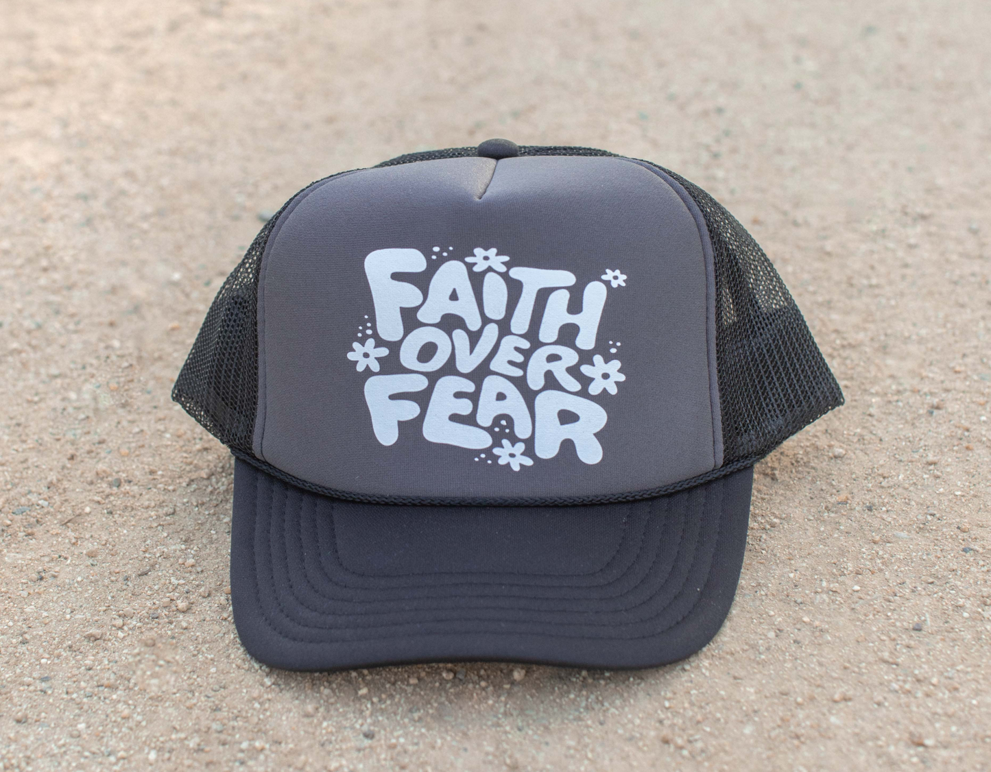 Faith over Fear Jesus Trucker Hat