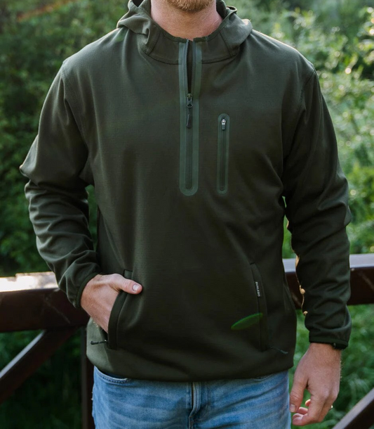 Mallard Green- Mid Layer Fleece Pullover