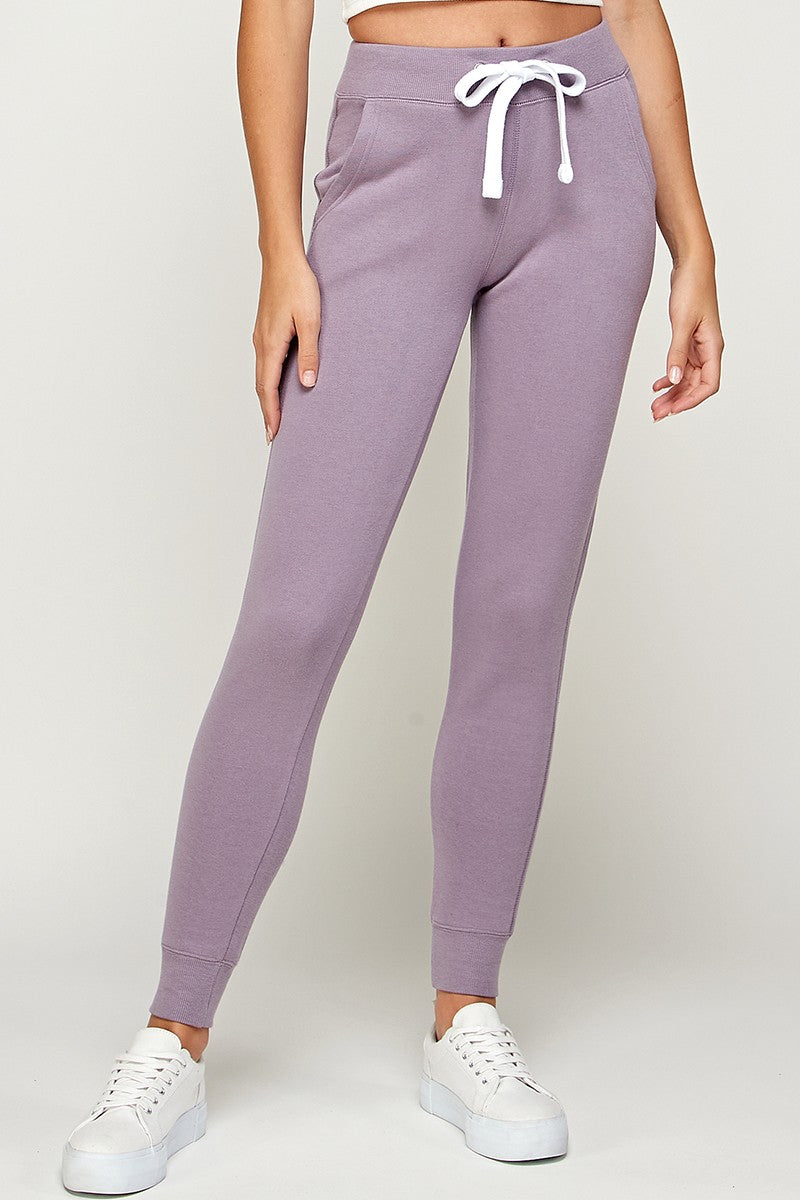 'Precious Purple" Basic Joggers with Pockets