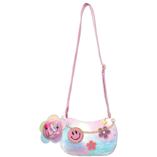 "Smiley Crossbody, Groovy Flower" Purse