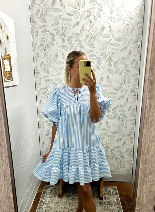 "Blue Stripes" Dress