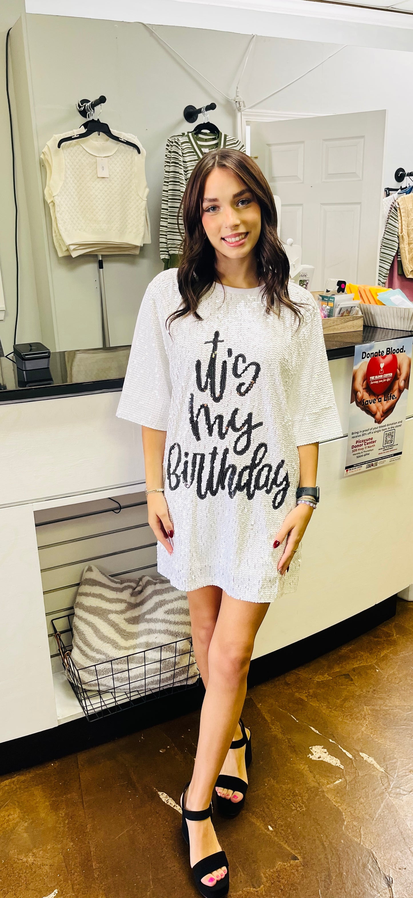 "It's My Birthday" T Shirt Dress