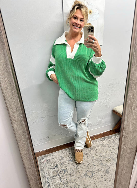 "Green with Envy" Top