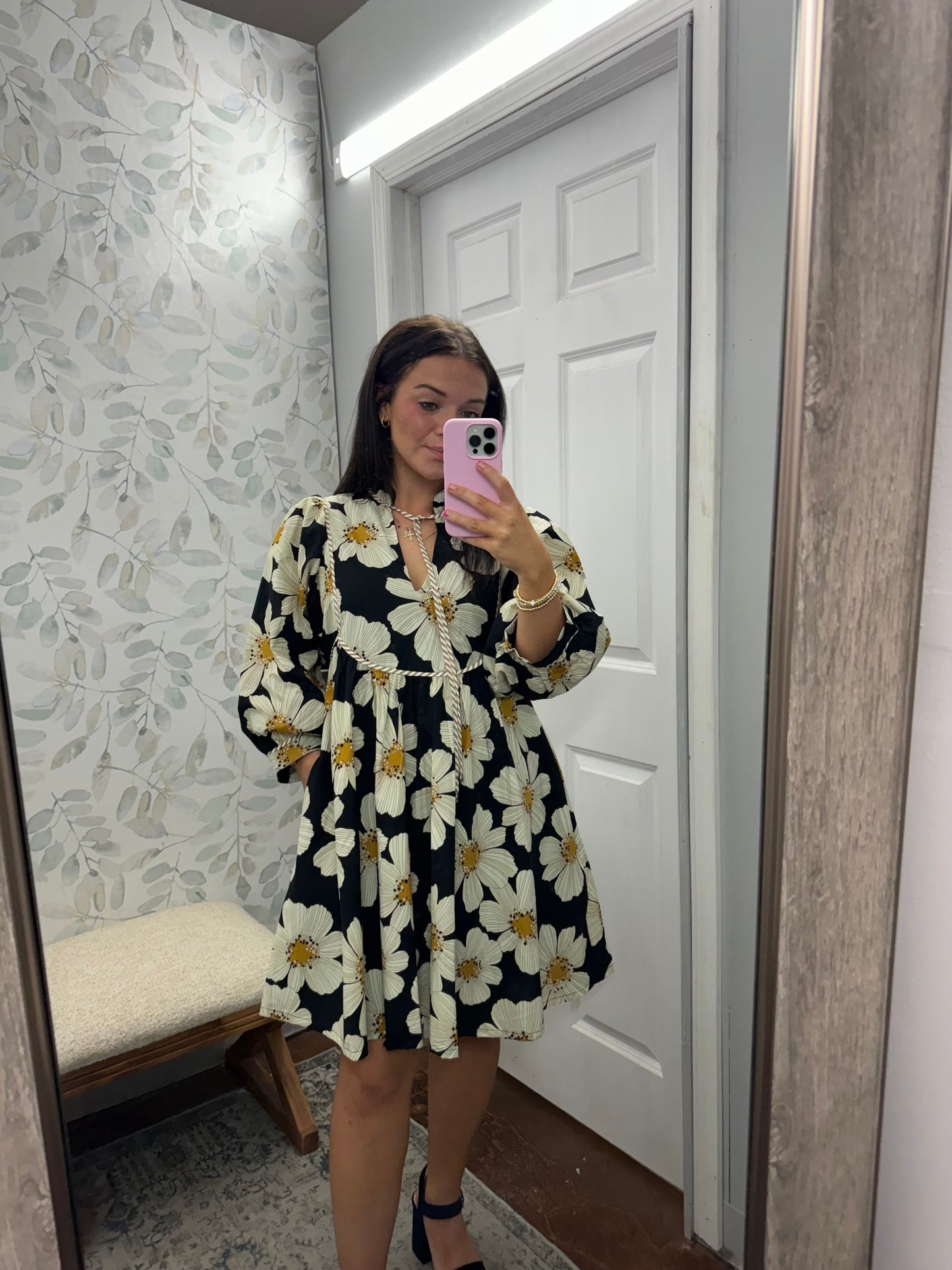 "Flattering Floral" Dress