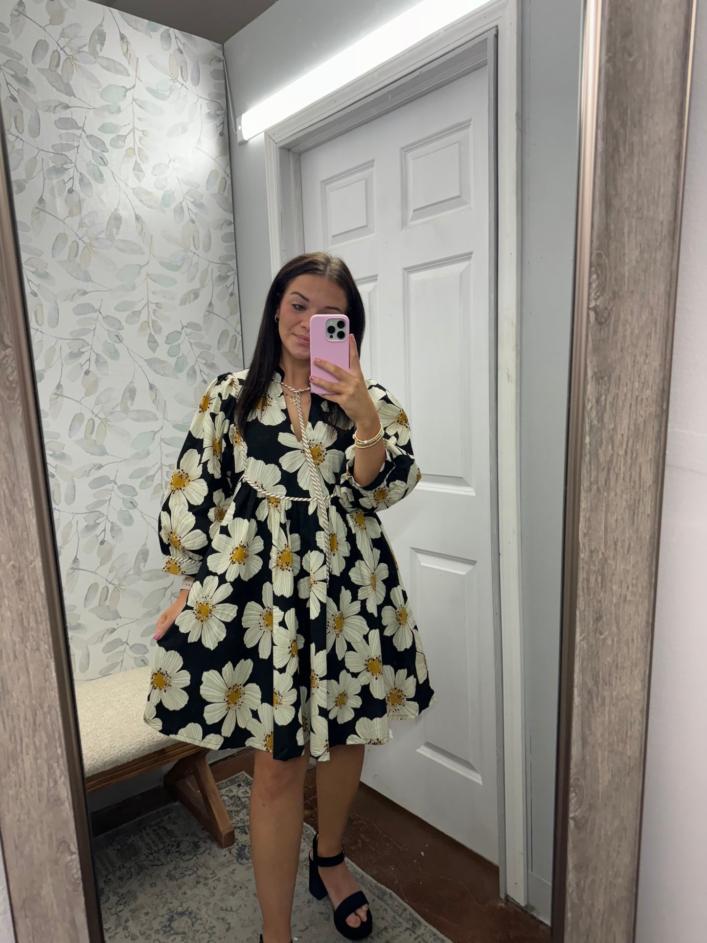 "Flattering Floral" Dress