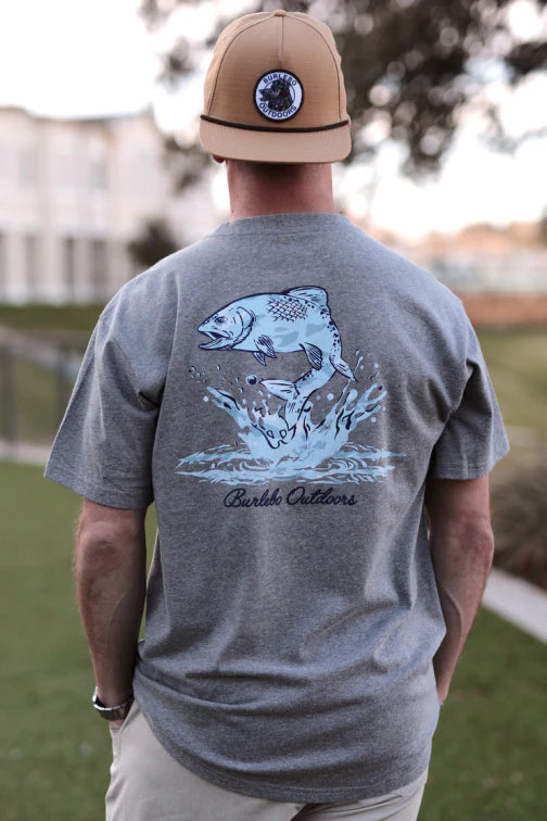 "Seaside Fish Splash" Men's Tee