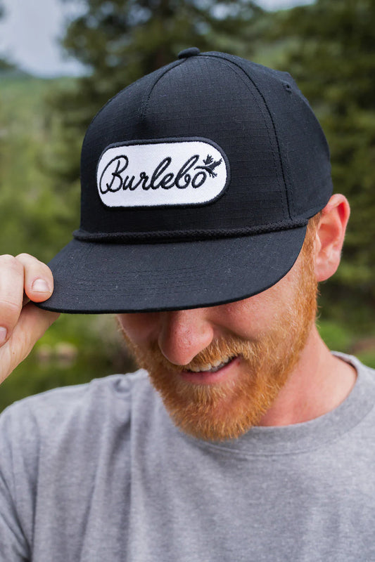 Oval Burlebo Script - Black cap